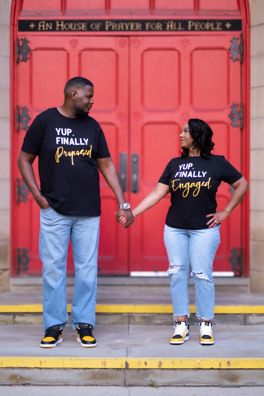 Couples Engaged Tees