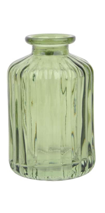 Green Glass Bottle Vase