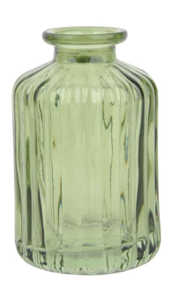 Green Glass Bottle Vase