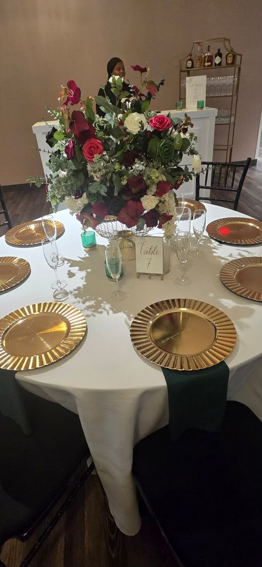 Gold Fluted Charger Plates