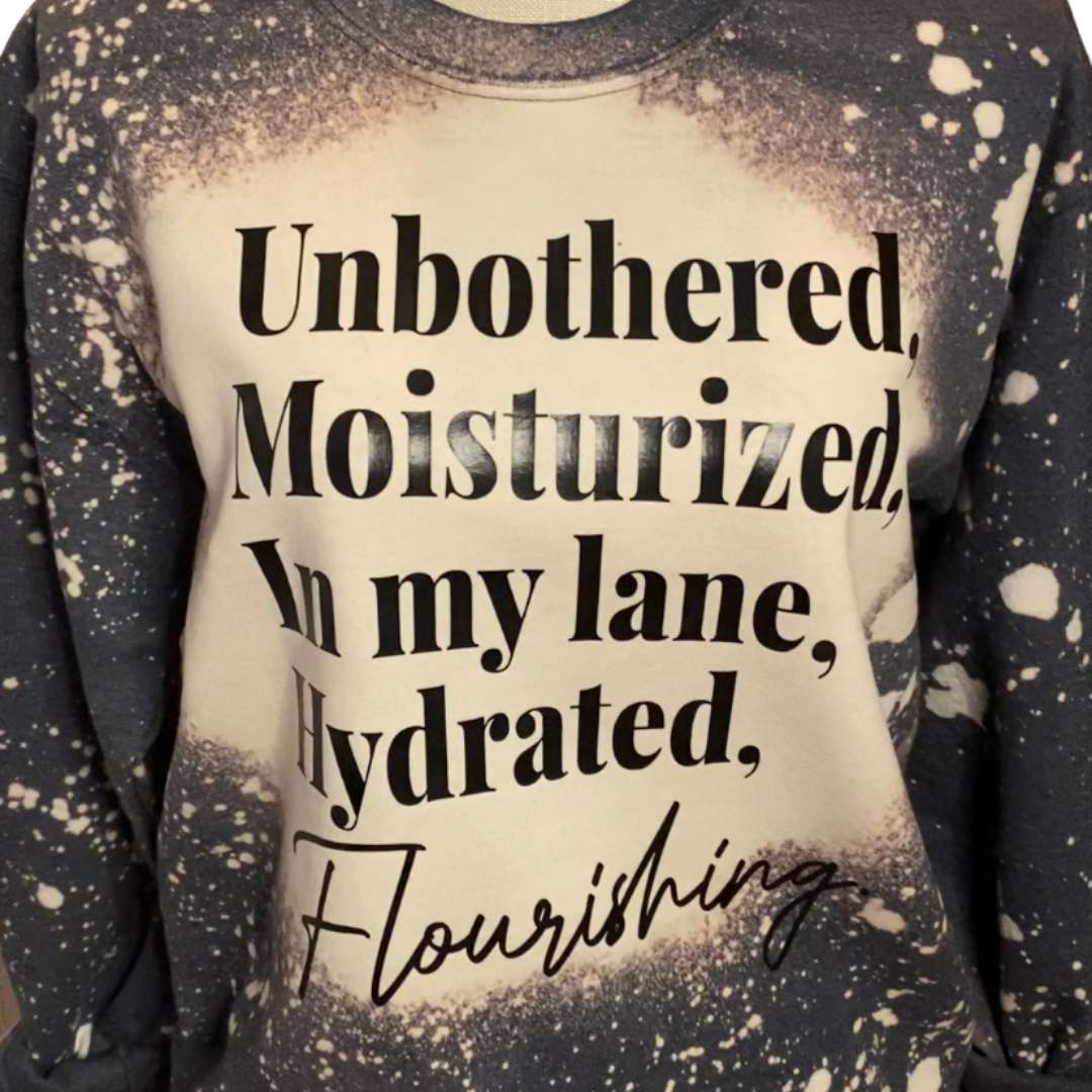 Unbothered Bleached Sweatshirt