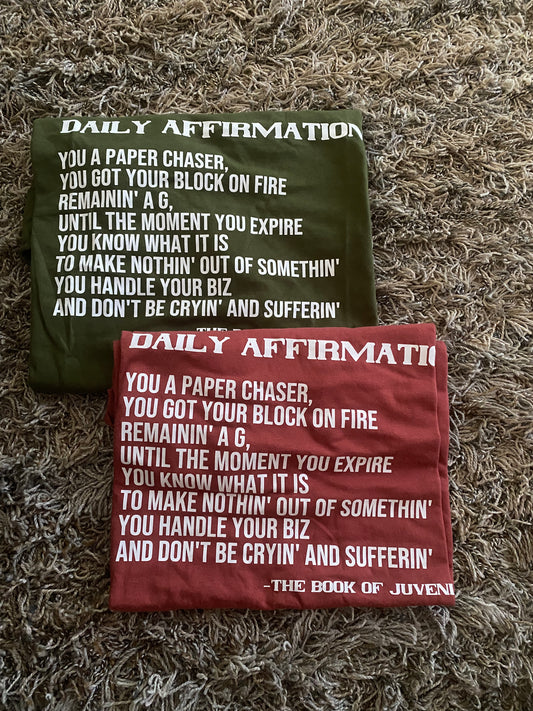 Juvenile Daily Affirmations Tee